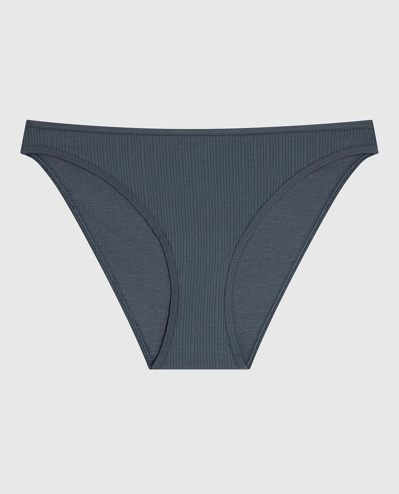 Ribbed Bikini Panty Stormy Weather