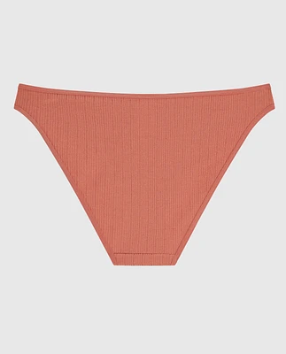 Ribbed Bikini Panty Rosy Blush