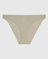 Ribbed Bikini Panty Stone Grey