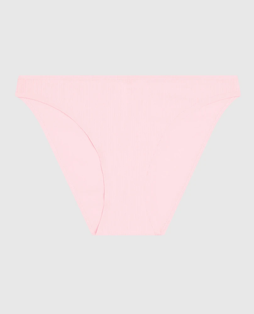 Ribbed Bikini Panty Pink-A-Boo