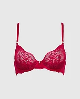 Unlined Demi Bra with Lace