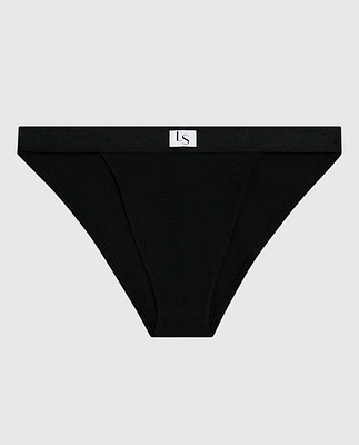 Culotte cheeky noir fumée