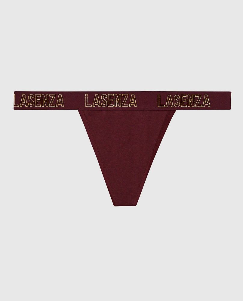 G-String Panty with Logo Band