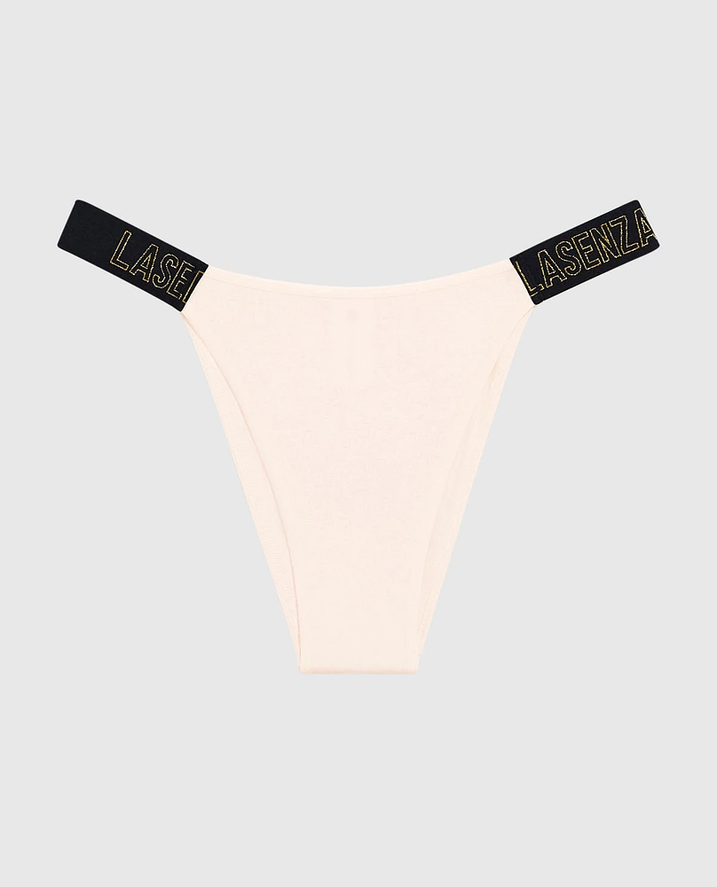 Cheeky Panty with Logo Band Ivory Dawn