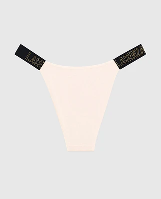 Cheeky Panty with Logo Band Ivory Dawn