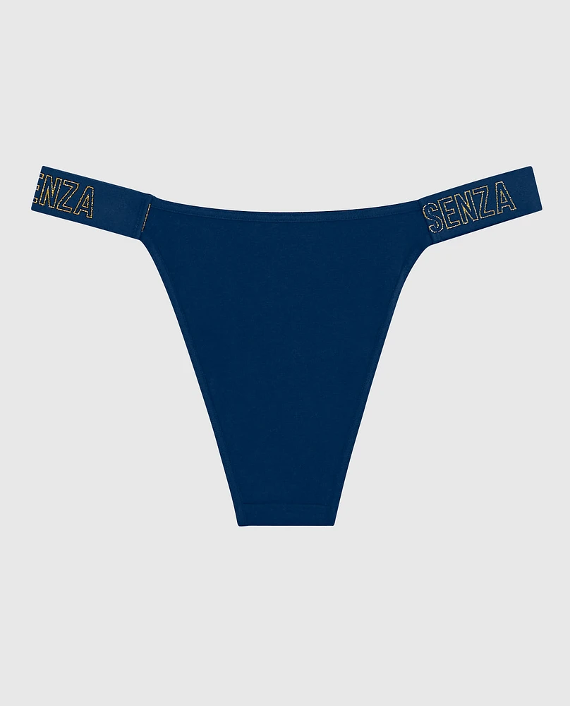 Cheeky Panty with Logo Band Ocean Cavern