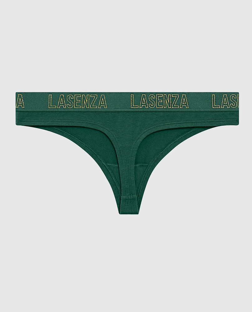 Tanga avec bande à logo