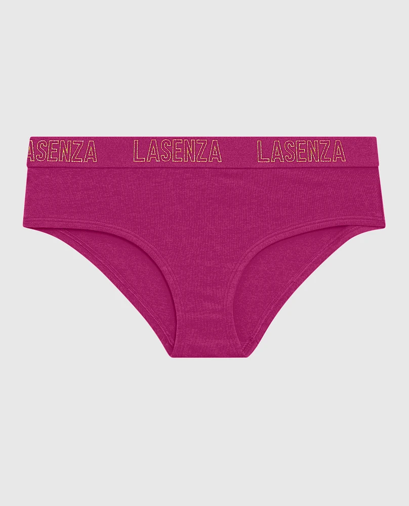 Hipster Panty with Logo Band Outrageous Pink