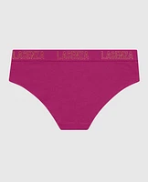 Hipster Panty with Logo Band Outrageous Pink