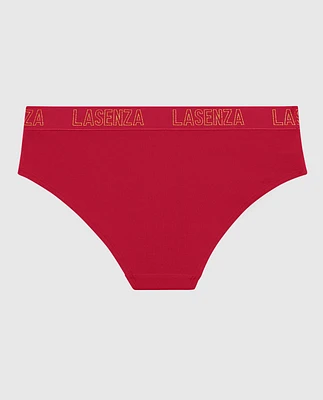 Hipster Panty with Logo Band Cosmo Red