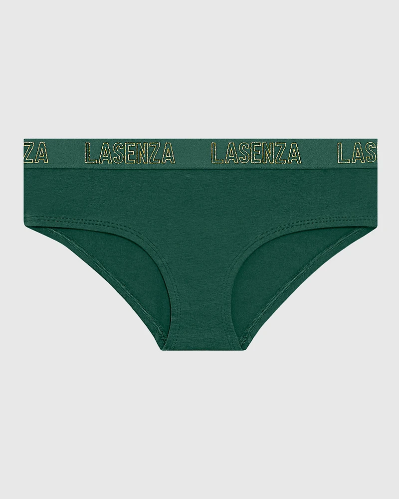 Culotte taille basse avec bande à logo