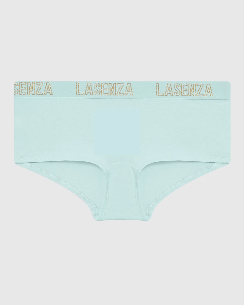 Boyshort Panty with Logo Band Vista Blue