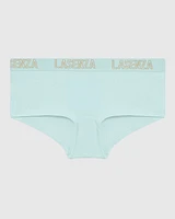 Boyshort Panty with Logo Band Vista Blue