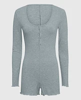 Long Sleeve Ribbed Onesie