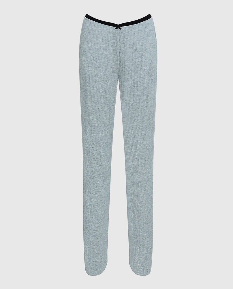 Ribbed Pajama Pant with V-Waist