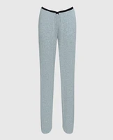 Ribbed Pajama Pant with V-Waist Cool Gray