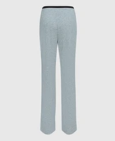 Ribbed Pajama Pant with V-Waist Cool Gray