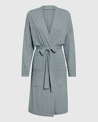 Long Sleeve Ribbed Robe