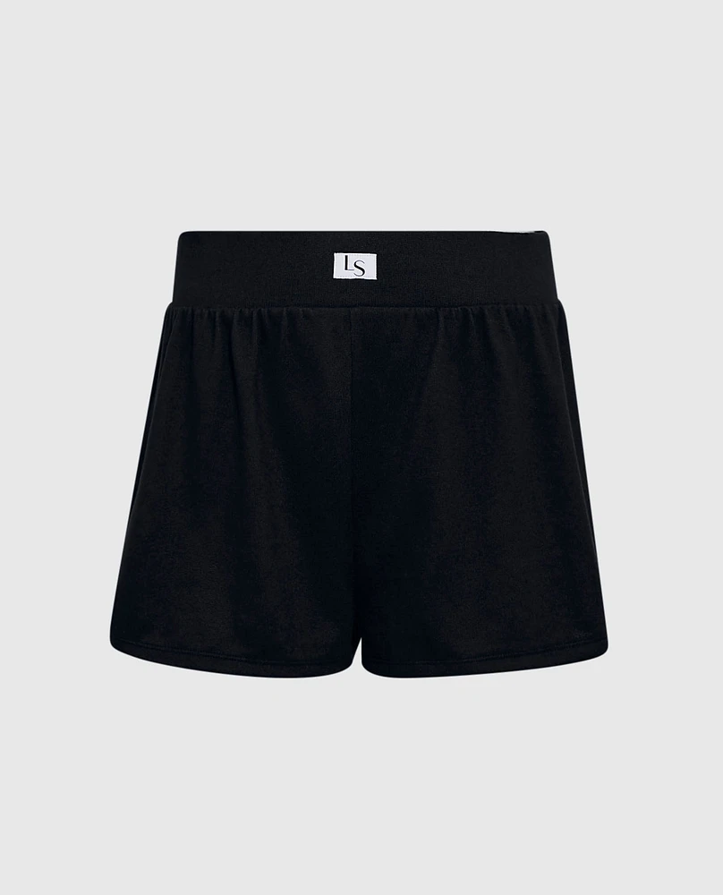 Boxer Short with Logo Smoulder Black