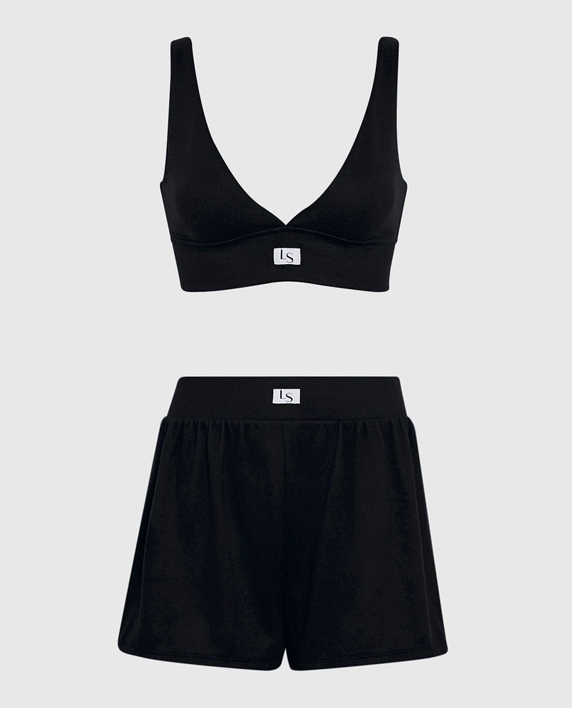 Boxer Short with Logo Smoulder Black