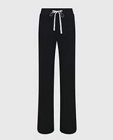 Pajama Pant with Logo Drawstring Smoulder Black