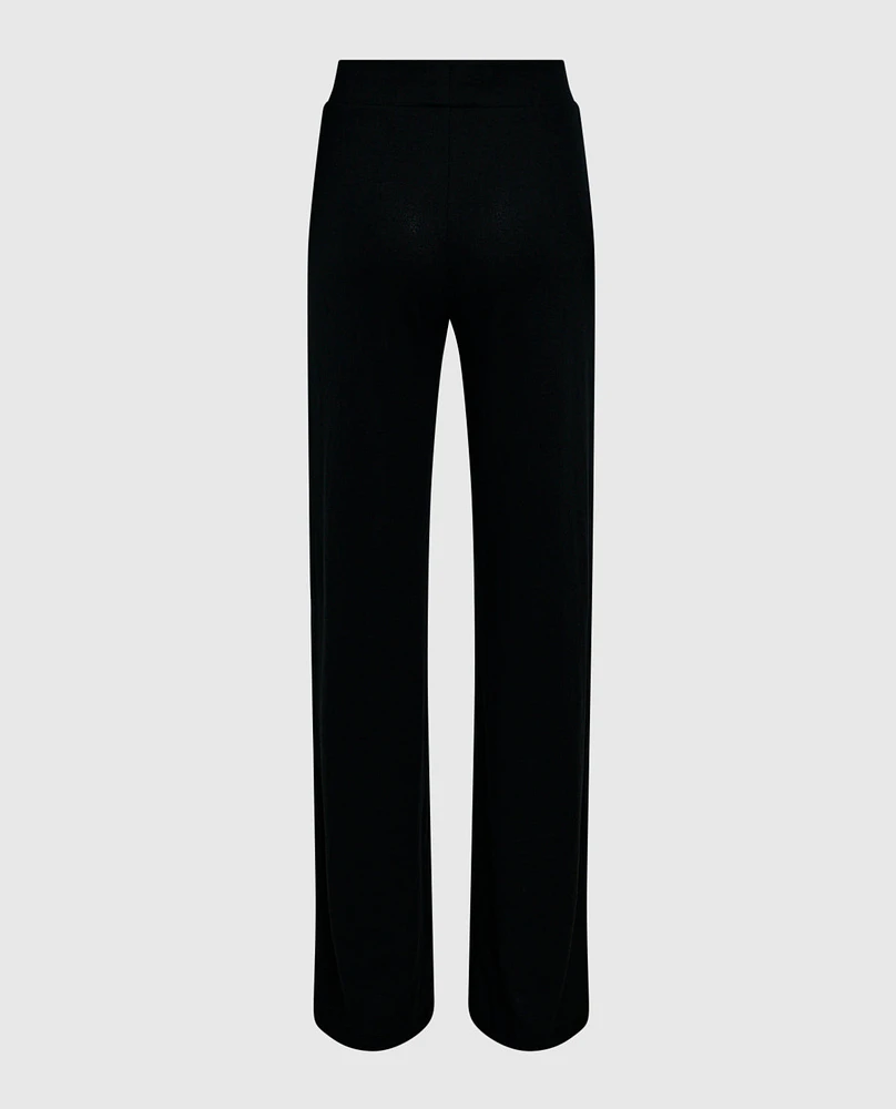 Pajama Pant with Logo Drawstring Smoulder Black