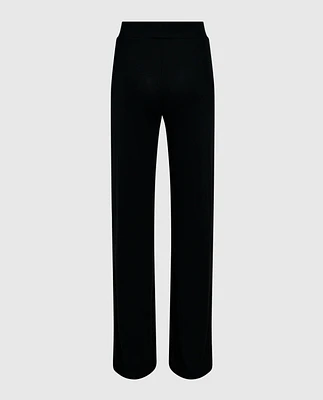 Pajama Pant with Logo Drawstring Smoulder Black