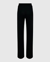 Pajama Pant with Logo Drawstring Smoulder Black