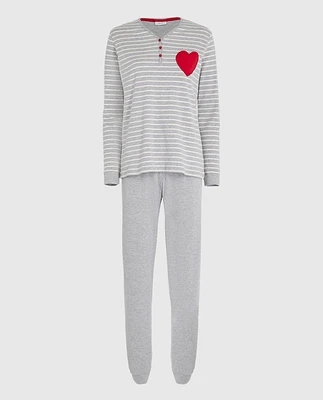 Lovable Pajama Set with Heart