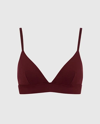 Unlined Modal Bralette with V Neck