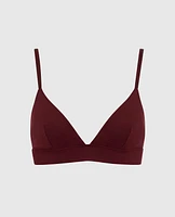 Unlined Modal Bralette with V Neck