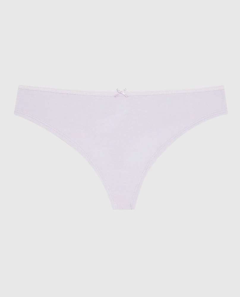 Thong Panty with Bow Lavender Cake