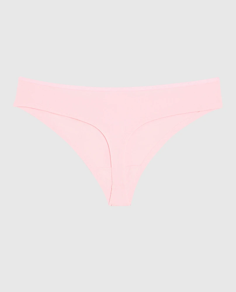 Thong Panty with Bow Pink-A-Boo