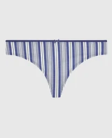 Thong Panty with Bow Fable Stripe