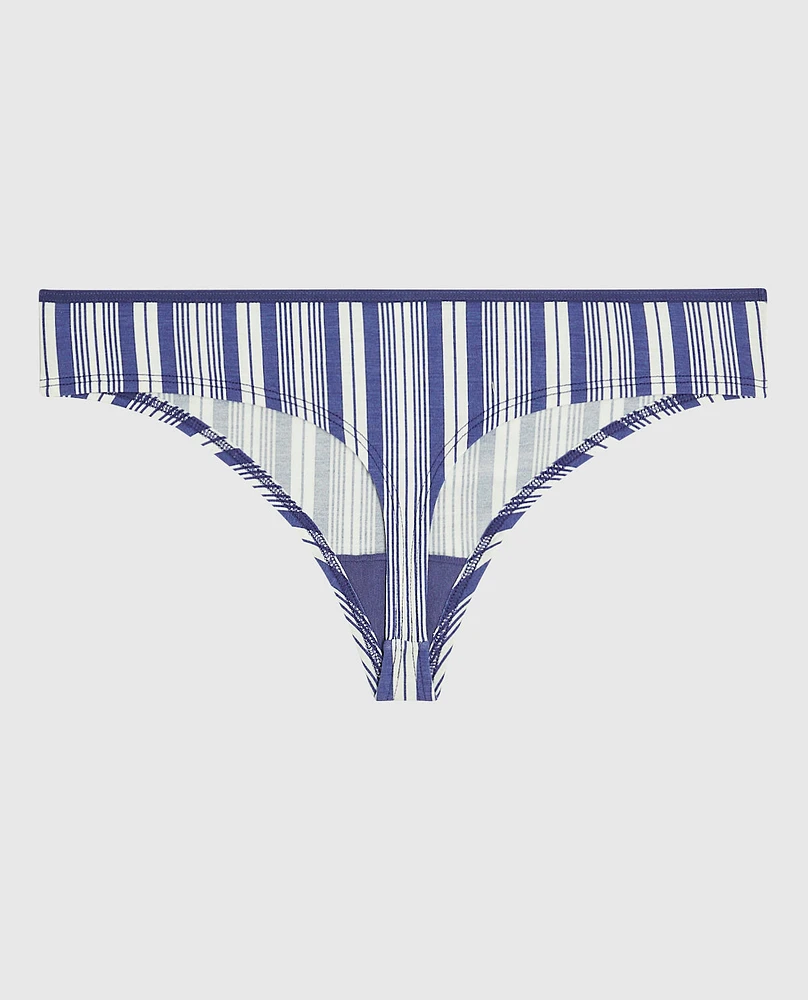 Thong Panty with Bow Fable Stripe