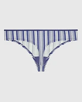 Thong Panty with Bow Fable Stripe