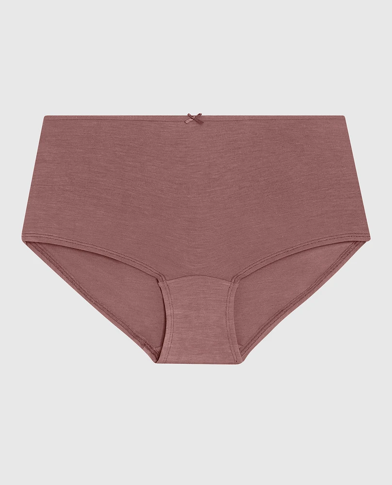 Boyshort Panty with Bow Dusty Cedar