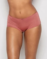 Boyshort Panty with Bow Rosy Blush