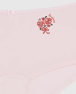 Boyshort Panty with Bow Pink-A-Boo