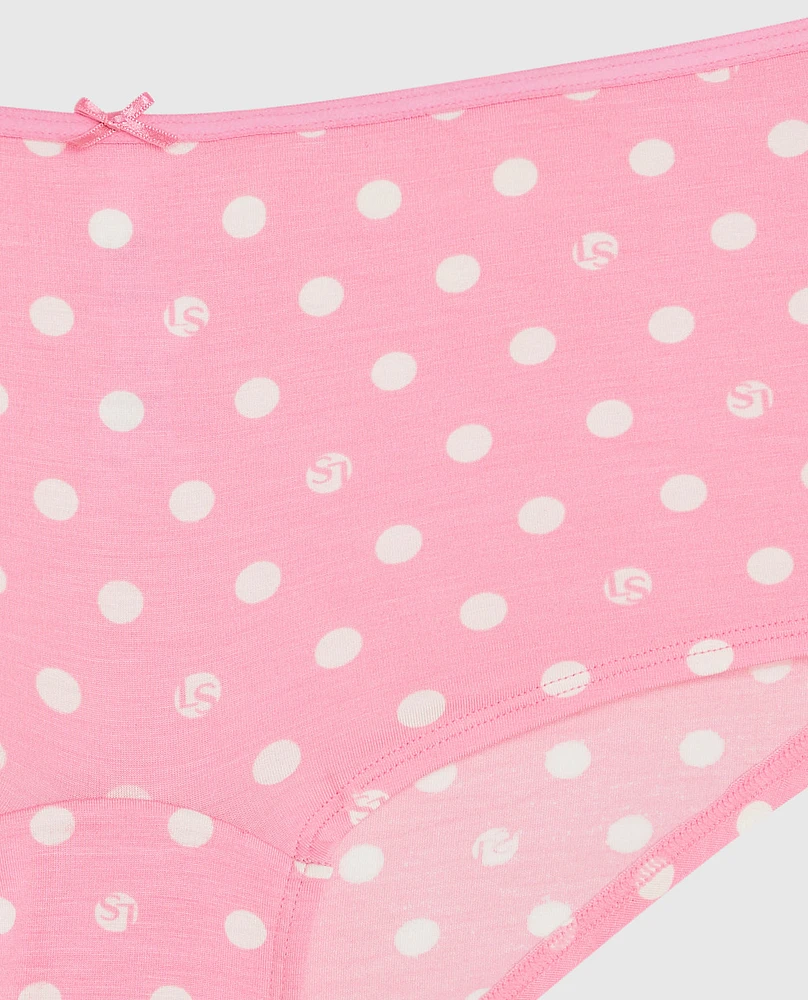 Boyshort Panty with Bow LS Dot