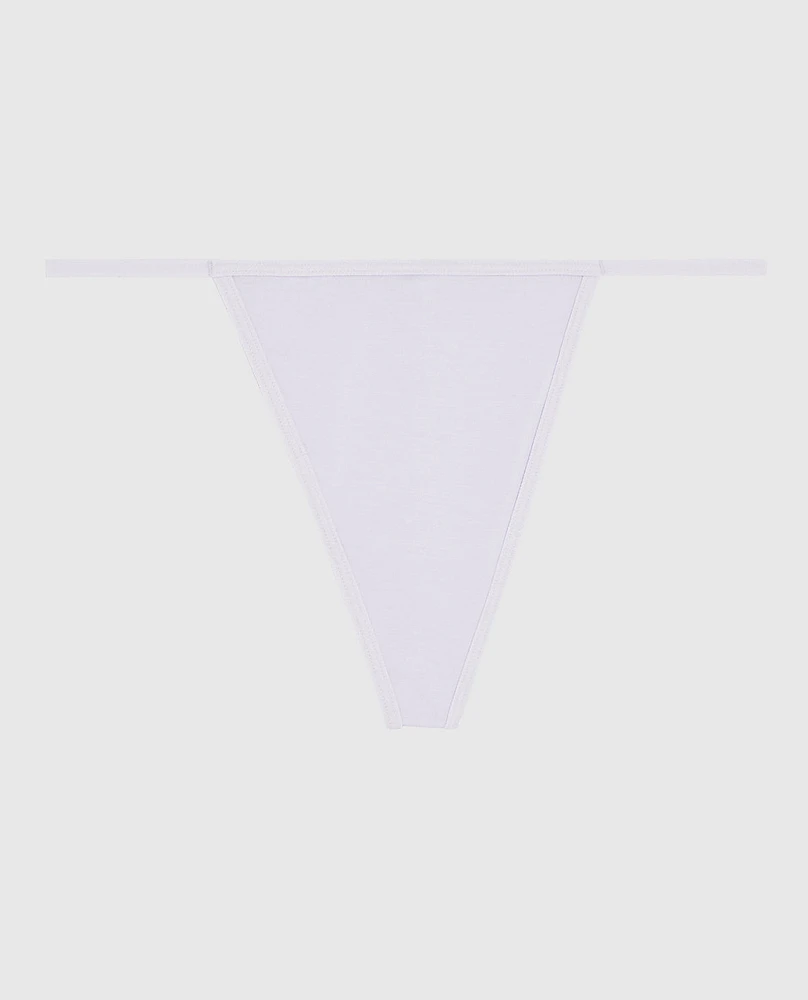 G-String Panty with Bow Lavender Cake