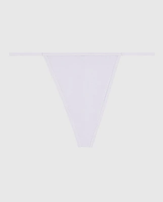 G-String Panty with Bow Lavender Cake