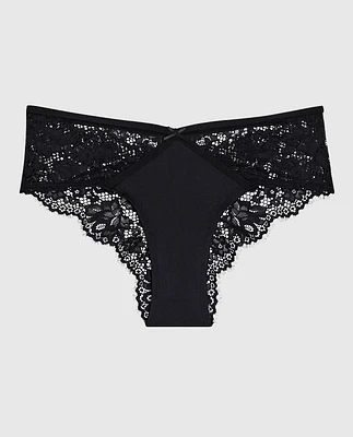 Culotte Cheeky en dentelle noire