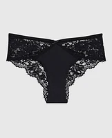 Lace Cheeky Panty Black