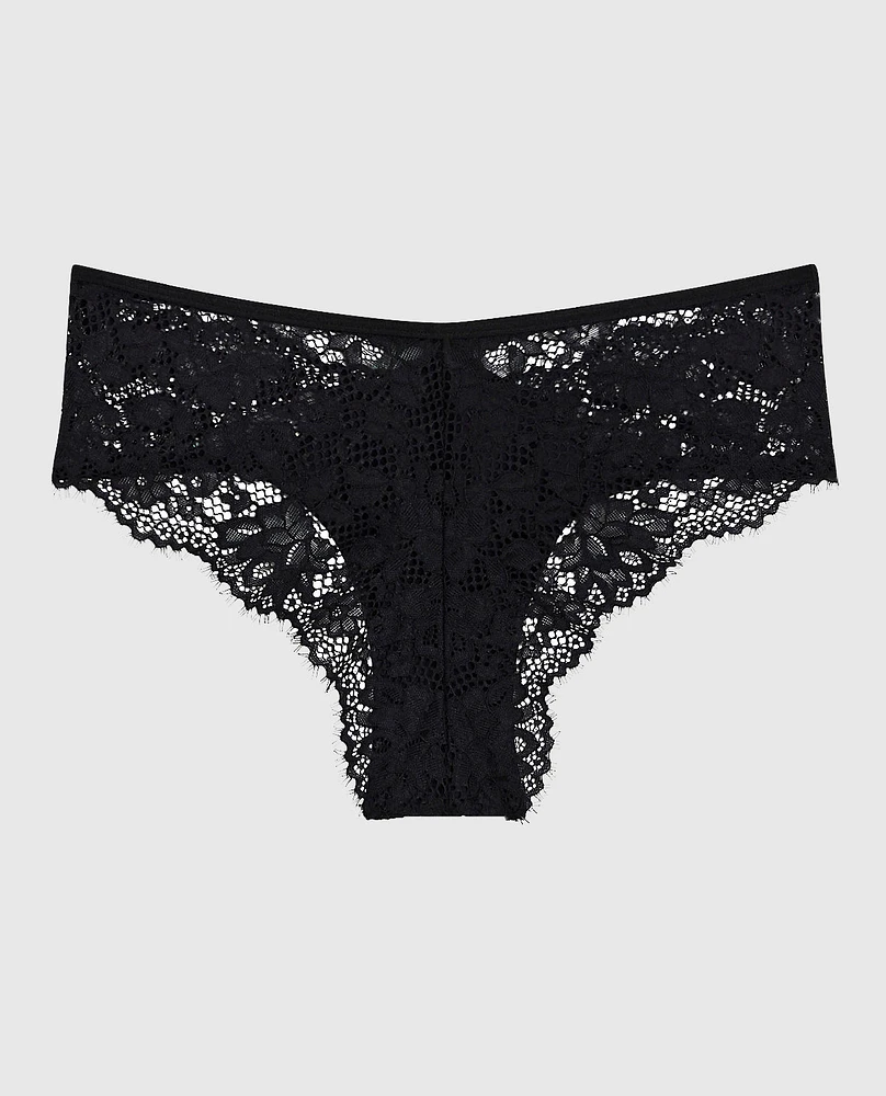 Lace Cheeky Panty Black