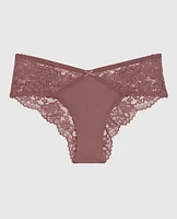 Lace Cheeky Panty Dusty Cedar