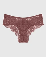 Lace Cheeky Panty Dusty Cedar