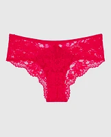 Lace Cheeky Panty Cosmo Red