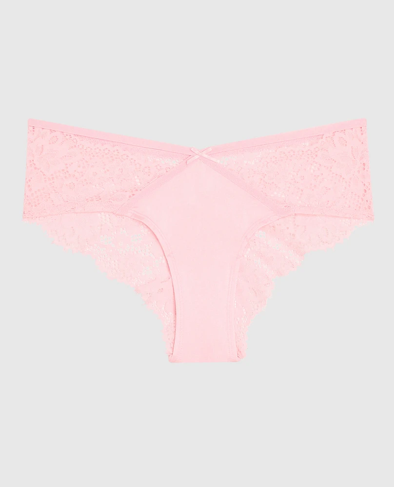 Lace Cheeky Panty Pink-A-Boo