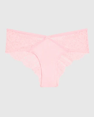 Lace Cheeky Panty Pink-A-Boo